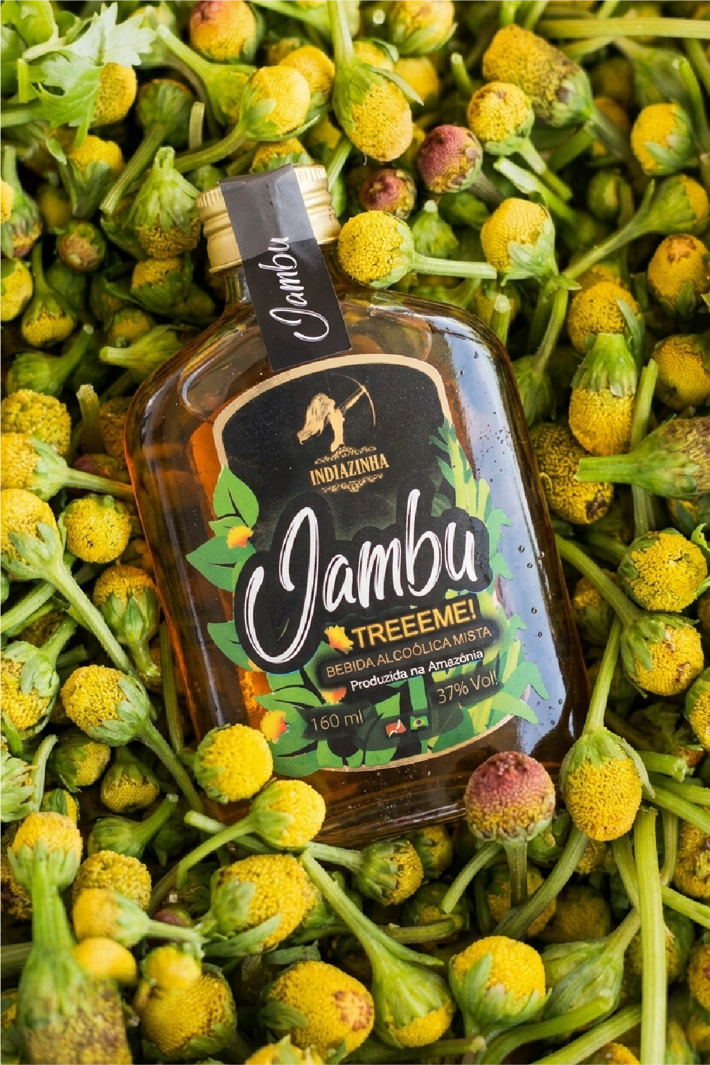Cachaça Indiazinha Jambu 160ml