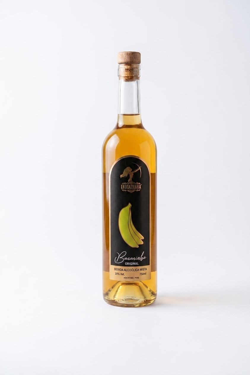 Cachaça Indiazinha Bananinha 750ml