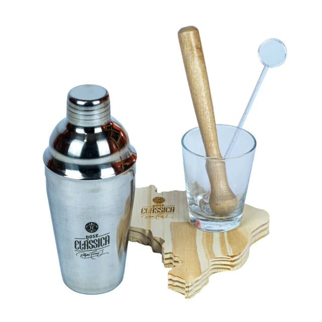 Kit Caipirinha Mapa do Brasil Dose Clássica