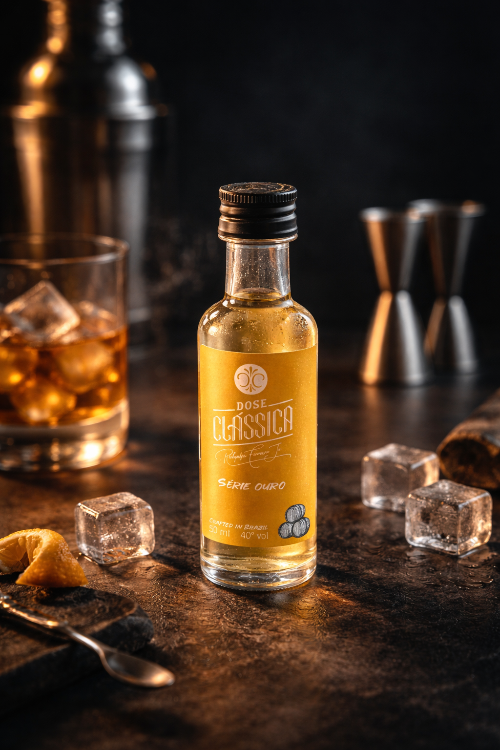 Cachaça Dose Clássica Mini Ouro 50ml